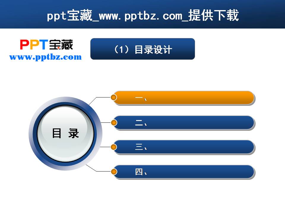 目录文本ppt图表