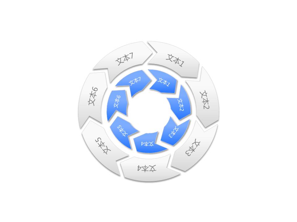 全蓝色ppt图表大全