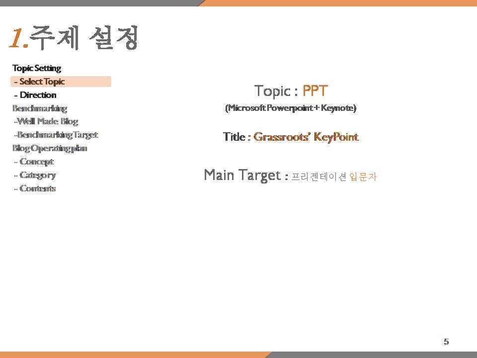 韓國風格Grassroots動態動畫ppt模板