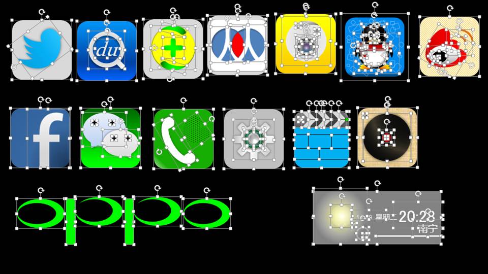 oppo手机热门app应用图标素材