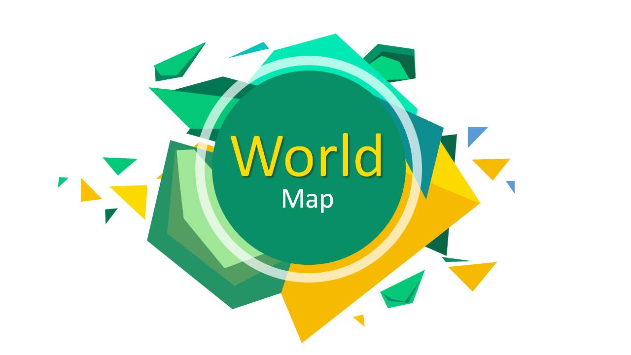 世界地图ppt模板素材图片