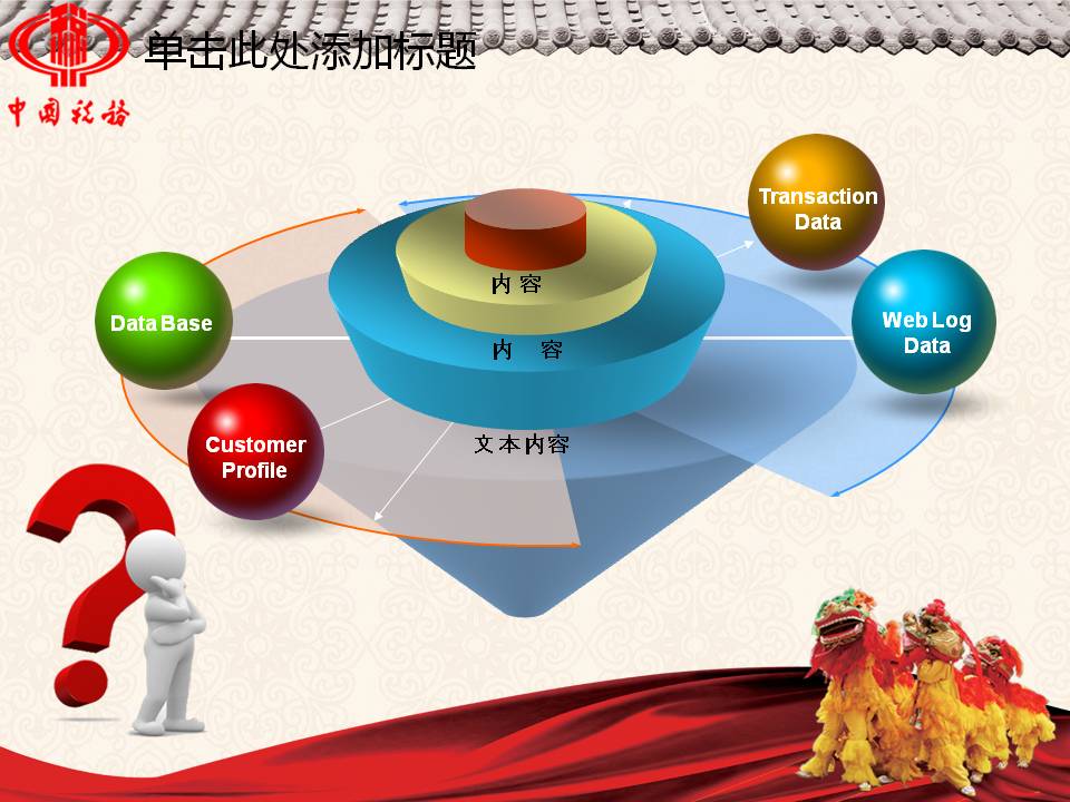 中国风背景的税务部门工作总结报告PPT模板|